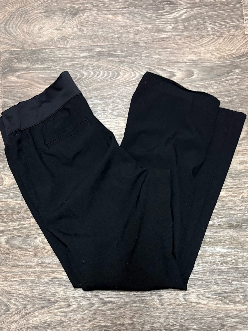 Liz Lange Size 14 Black Wide-Leg Pull-On Maternity Pants